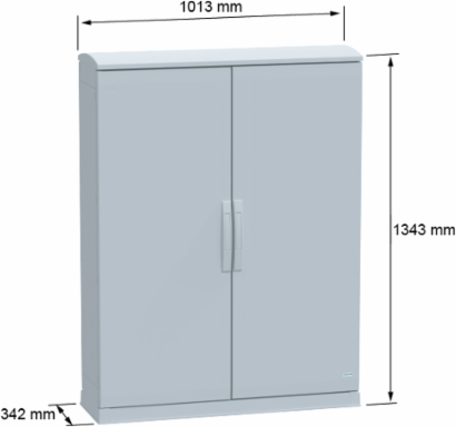 Floor Standing Polyester Enclosure, 1250 x 1000 x 320 mm, IP44, IK10