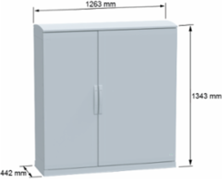 PanelSeT PLA Floor Standing Enclosure 1250x1250x420mm IP44 IK10