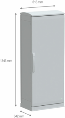 PanelSeT PLA Floor Standing Polyester Enclosure 1250x500x320mm IP44 IK10