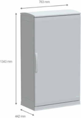 Floor Standing Polyester Enclosure 1250x750x420mm IP44 IK10