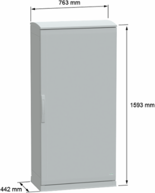 PanelSeT PLA 1500x750x420mm Polyester Enclosure, IP44, IK10