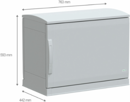 Floor Standing Polyester Enclosure 500x750x420mm, IP44, IK10