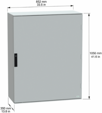 Thalassa PLM Wall Mounted Enclosure 1056x852x350mm IP66 IK10 Grey RAL 7035
