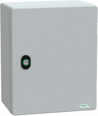 Wall-Mounted Polyester Enclosure, 308x255x160mm, IP66, IK10, RAL 7035