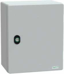 Wall-Mounted Polyester Enclosure, 308x255x160mm, IP66, IK10, RAL 7035