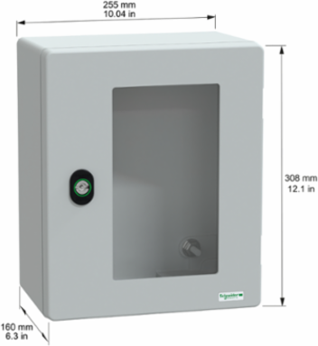 Wall Mount Polyester Enclosure 308x255x160mm IP66 IK08