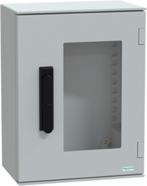 Thalassa PLM Wall-Mounted Polyester Enclosure, 430x330x200mm, IP66, IK08, RAL 7035