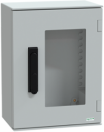 Thalassa PLM Wall-Mounted Polyester Enclosure, 430x330x200mm, IP66, IK08, RAL 7035