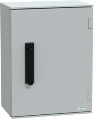 Wall Mounted Polyester Enclosure, 430x330x200mm, IP66, IK10, Gray RAL 7035
