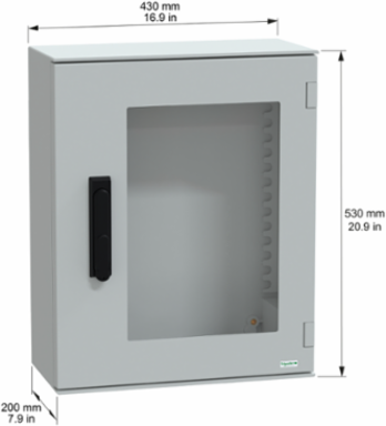 Thalassa PLM Wall Mounted Polyester Enclosure, 530x430x200 mm, IP66, IK08