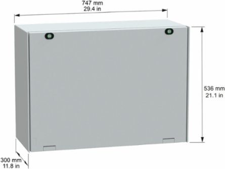 Thalassa PLM Landscape Enclosure, IP66, 536x747x300 mm, Grey