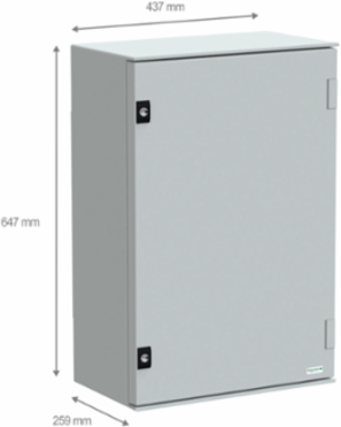 Thalassa PLM Wall Mounted Polyester Enclosure 647x436x250mm IP66 IK10