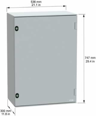 Thalassa PLM Wall Mounted Polyester Enclosure 747x536x300mm IP66 IK10