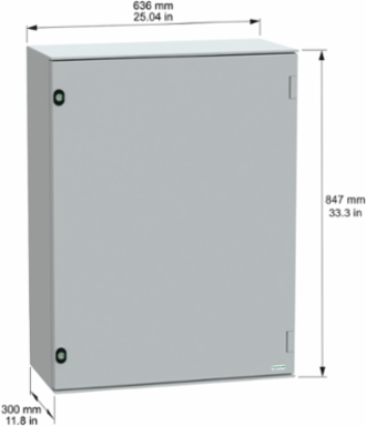 Thalassa PLM Wall Mounted Polyester Enclosure 847x636x300mm IP66 IK10