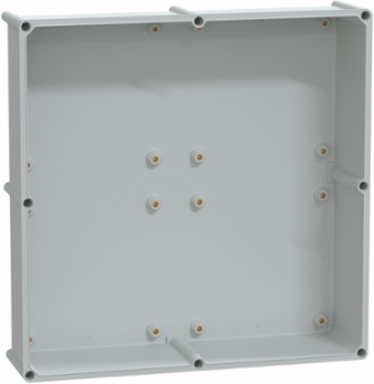 PLS box, polyester rear, opaque PC cover IP66 54x54x18cm