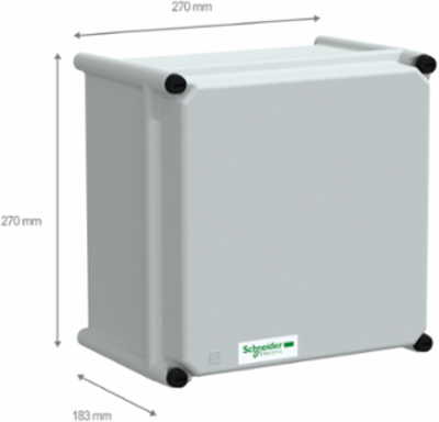 Insulating Modular Box, IP66, 270x270x180 mm, Class II