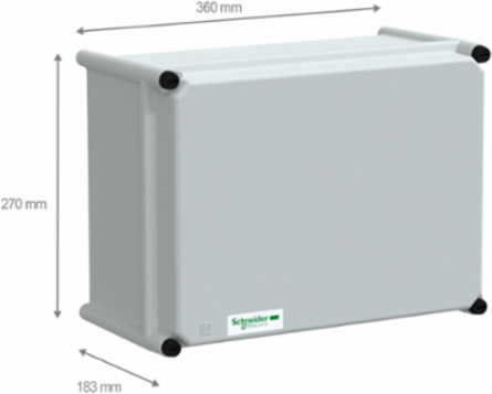 Thalassa PLS Box IP66 270x360x180mm, Class II Insulating Modular Enclosure