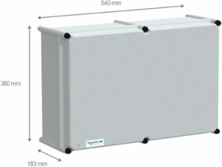 PLS Box, 36x54x18cm, IP66, Fiberglass Reinforced Polyester, Wall Mounted