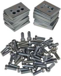 Wall Fixing and Union for 2 PLS Boxes, Steel, 60 mm x 90 mm x 130 mm, Set of 25