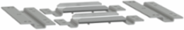 Adapter Plates for Thalassa PLA 320 mm x 400 mm, Galvanised Steel, 2-Door Mounting