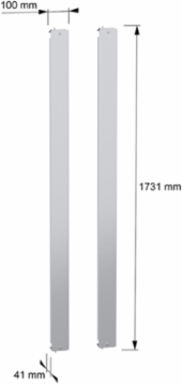 PanelSeT SF Side Plates 1800x800mm Steel for 19" Rack