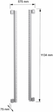 Spacial SF/SM 19 Inch Fixed Rack, 1200 mm Width, 400 kg Load Capacity