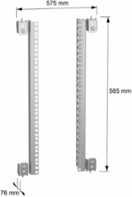 Spacial SF/SM 19 Inch Fixed Rack, 600 mm Width, 12 Units, Steel