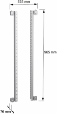 21U 19 Inch Fixed Rack, 1000 mm Width, Steel, 2 kg Load Capacity