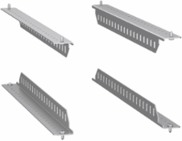 4 Support Brackets for 19 Inch Rack - 400 kg Load - Zinc Coated Steel