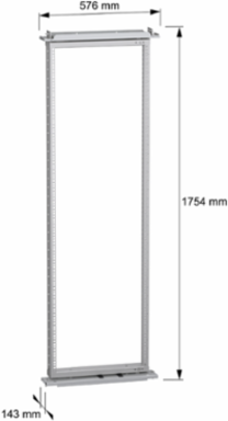 19 Inch Swing Rack - 1800 mm Height, 600 mm Width, 36 Modules
