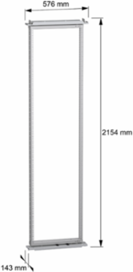 Spacial SF 19" Swing Rack 2200 x 600 mm 45 Modules Steel