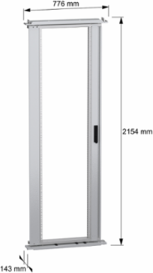 Spacial SF 19" Swing Rack - 2200mm x 800mm - 45 Modules - Steel