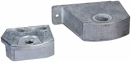 180° Hinges Set with M8 Screws, 140 mm Width, Zamak 5 Material