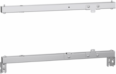Set of 2 19 Inch Swing Rack Supports, 600 mm Adjustable Depth, Steel