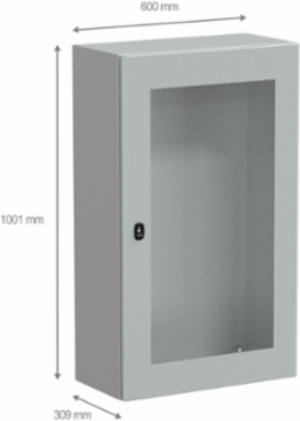 Wall Mounted Steel Enclosure, 1000x600x300mm, IP66, IK08