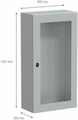 Wall Mounted Steel Enclosure 1200x600x300mm IP66 IK08