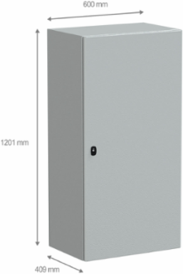 Wall Mounted Steel Enclosure, 1200 x 600 x 400 mm, IP66, IK10