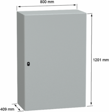 Wall Mounted Steel Enclosure 1200x800x400mm IP66 IK10