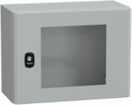 Wall Mounted Steel Enclosure, 300x400x200mm, IP66, IK08, Glass Door