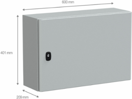 Spacial S3D Wall Mounted Steel Enclosure 400x600x200mm IP66 IK10