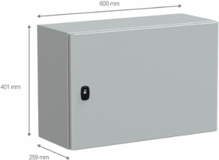 Wall Mounted Steel Enclosure 400x600x250mm, IP66, IK10