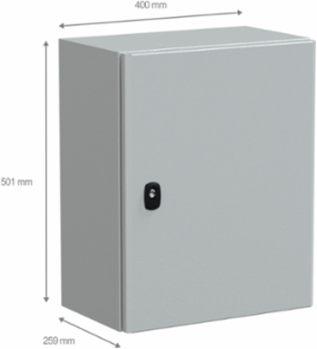 PanelSeT S3D Wall Mounted Steel Enclosure 500x400x250mm, IP66, IK10