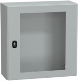 Wall Mounted Steel Enclosure 500x500x200mm IP66 IK08 Transparent Door