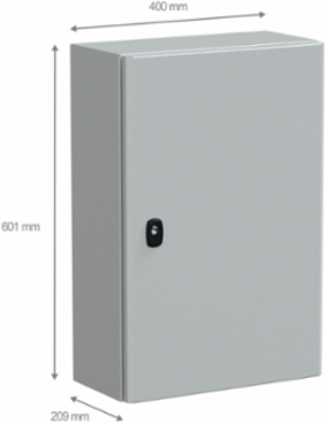 Wall Mounted Steel Enclosure 600x400x200mm, IP66, IK10