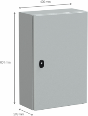 Spacial S3D Wall Mounted Steel Enclosure, 600x400x200mm, IP66, IK10