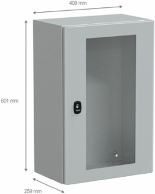 PanelSeT S3D Wall Mounted Steel Enclosure, 600x400x250mm, IP66, IK08