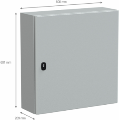 Spacial S3D Wall Mounted Steel Enclosure 600x600x200mm IP66 IK10