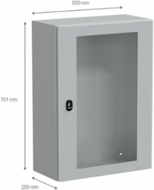 Wall Mounted Steel Enclosure, 700x500x250mm, IP66, IK08