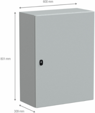 Wall Mounted Steel Enclosure 800x600x300mm IP66 IK10