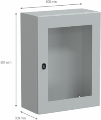 Wall Mounted Steel Enclosure 800x600x300mm IP66 IK08